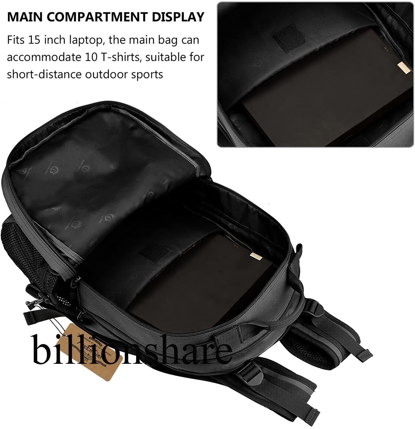Tactical Backpack for Men Hiking Day Pack Molle Military Rucksack Waterproof 28L