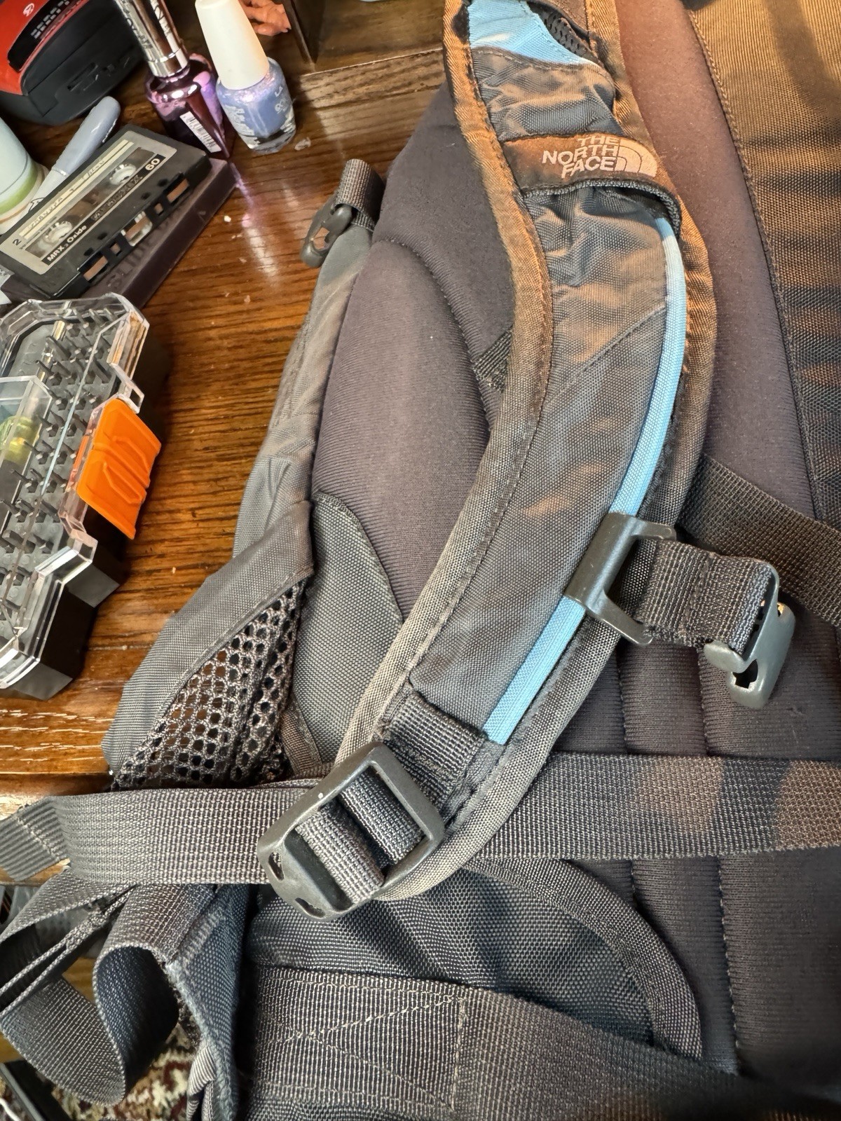The North Face Recon Blue Hiking School Laptop Computer Book Bag Backpack