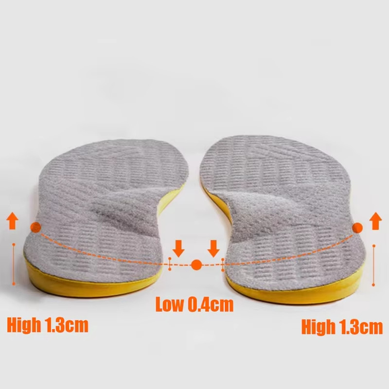 Flat Foot Orthopedic Insoles for Men Women Shoes Arch Support Insoles for Childr