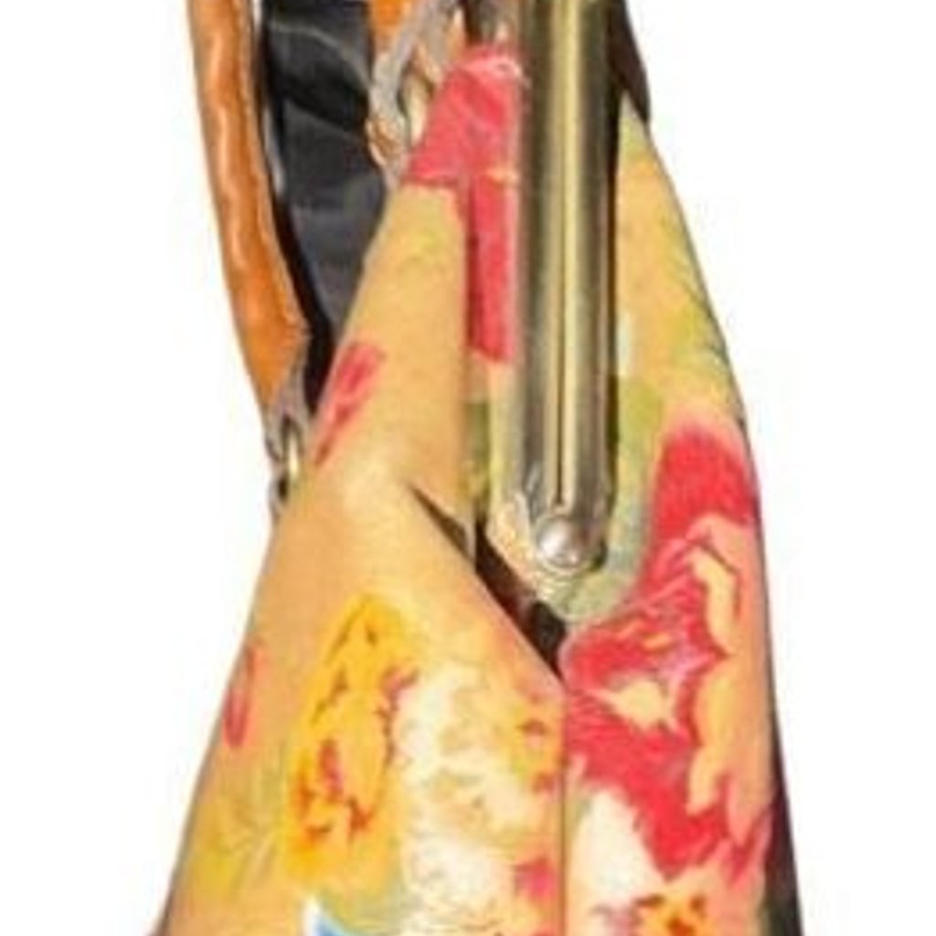 Patricia Nash Marcaria Floral Print Leather Frame Satchel