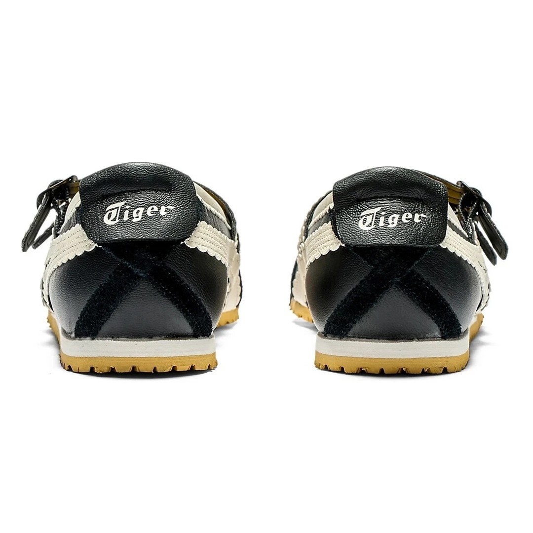 Vintage ONITSUKA TIGER MEXICO66 TGRS BALLET FLATS Black Cream 1182A678-001 Women