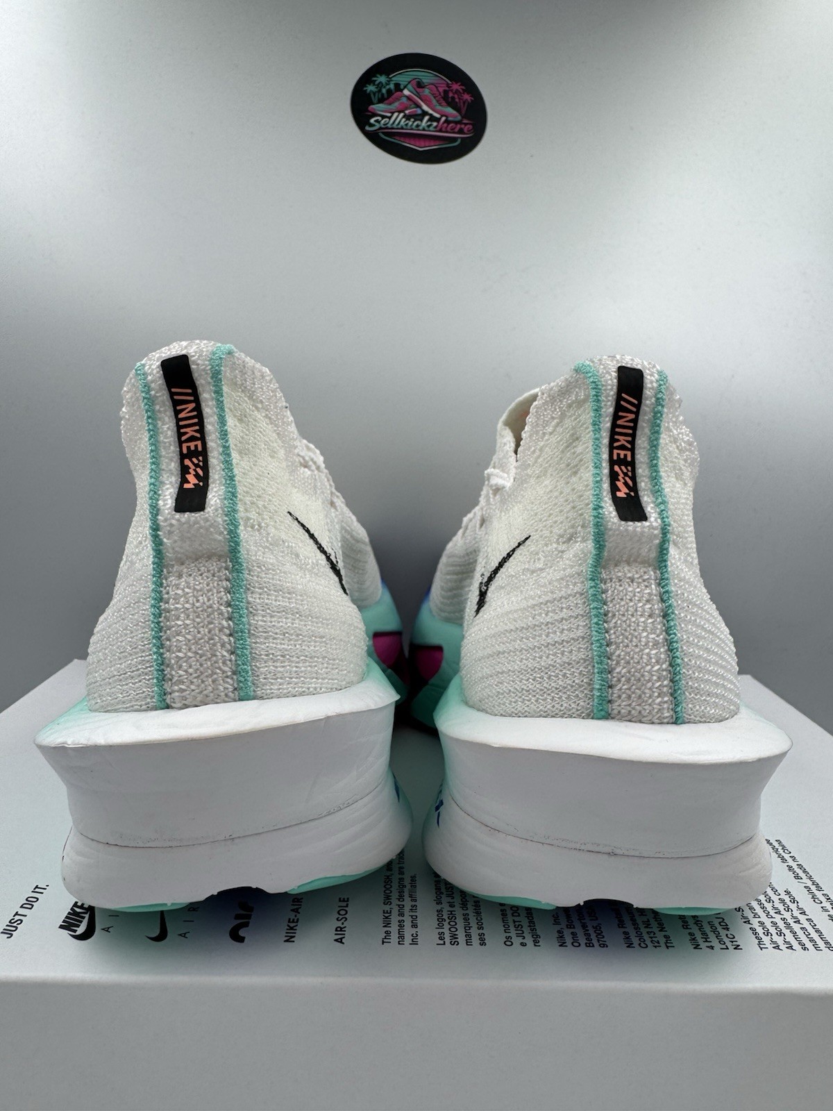 Nike Air Zoom Alphafly Next% 3 White Black Hyper Turquoise FD8311-104 Size 11.5