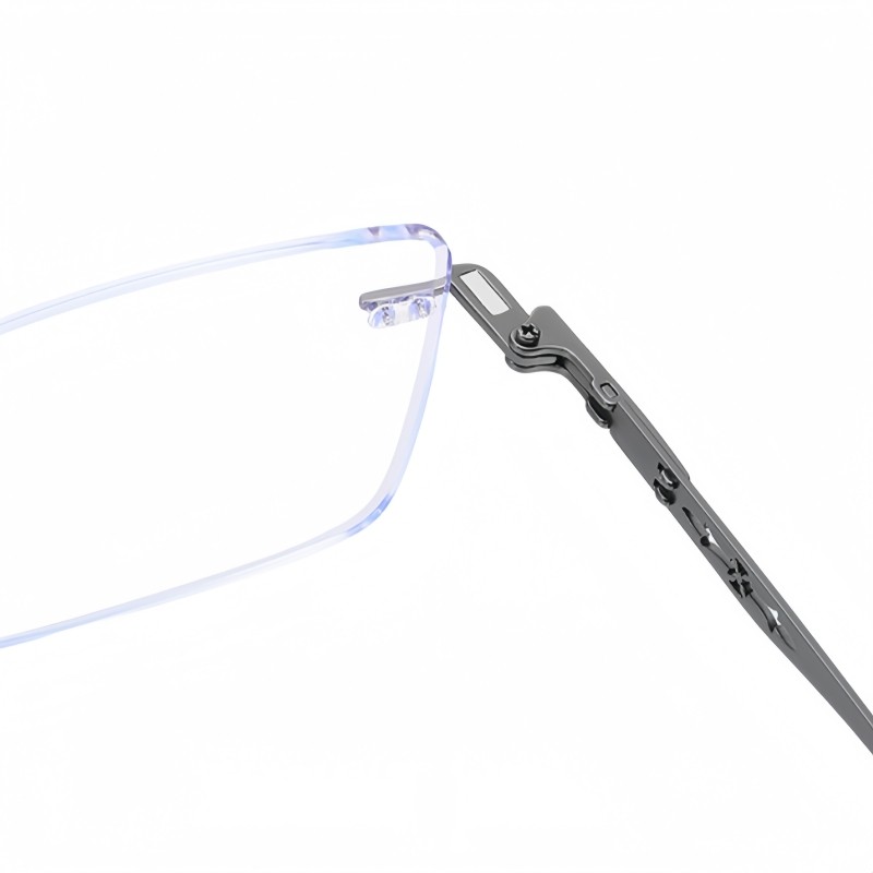 Rimless Polarized Sunglasses Magnet Clip-on Eyewear Fashion Metal Frame Glasses