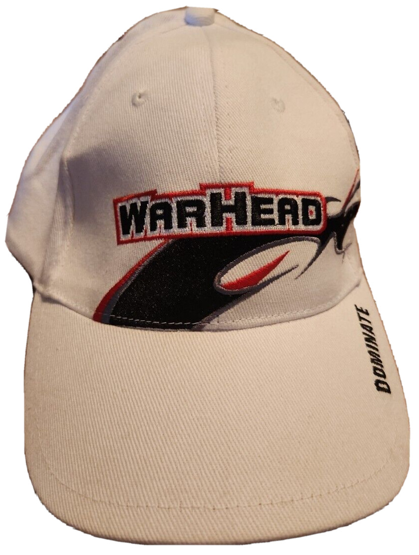 Warhead Dominate Flex Fit White Hat Ball Cap Fitted Stretch Spandex Duratrax