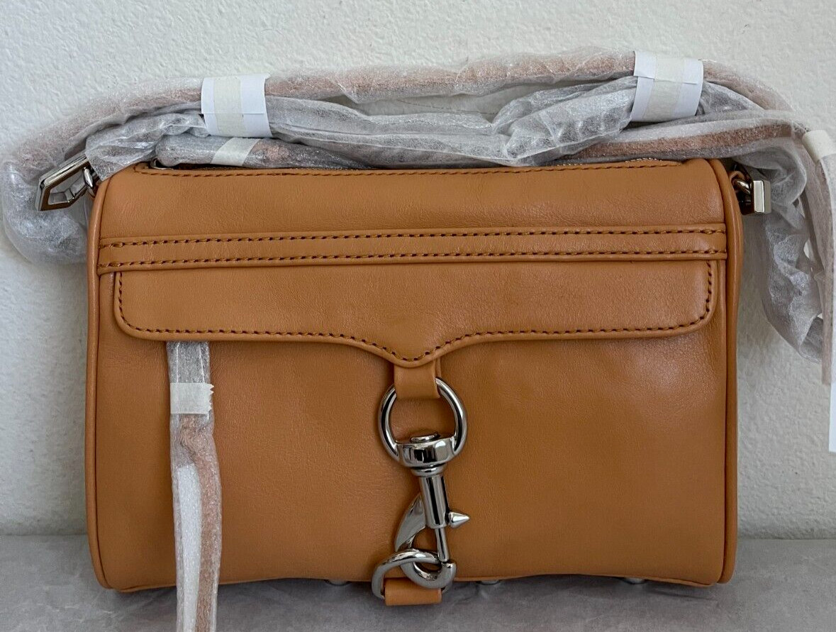 NWT Rebecca Minkoff Mini M.A.C Crossbody Bag $195 Honey Original Pack