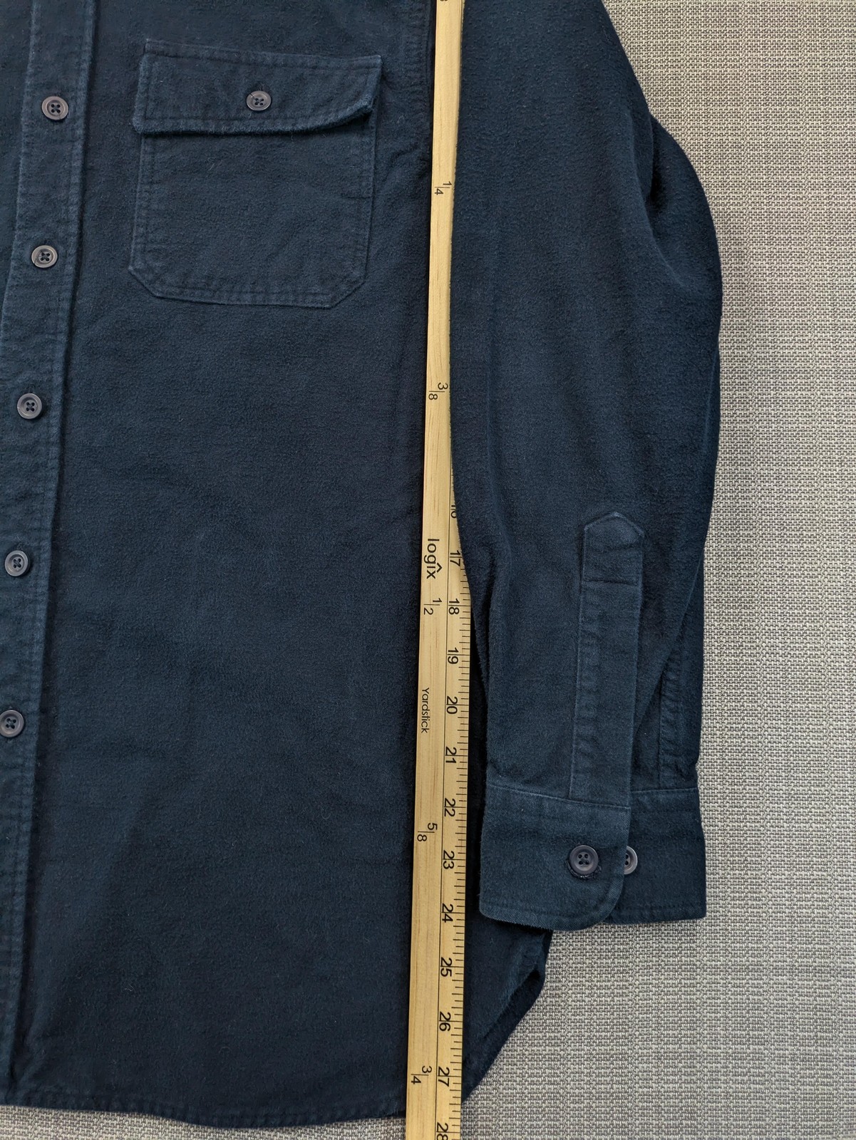 L.L. Bean Shirt Mens Medium Blue Flannel Long Sleeve Button Up Casual Workwear
