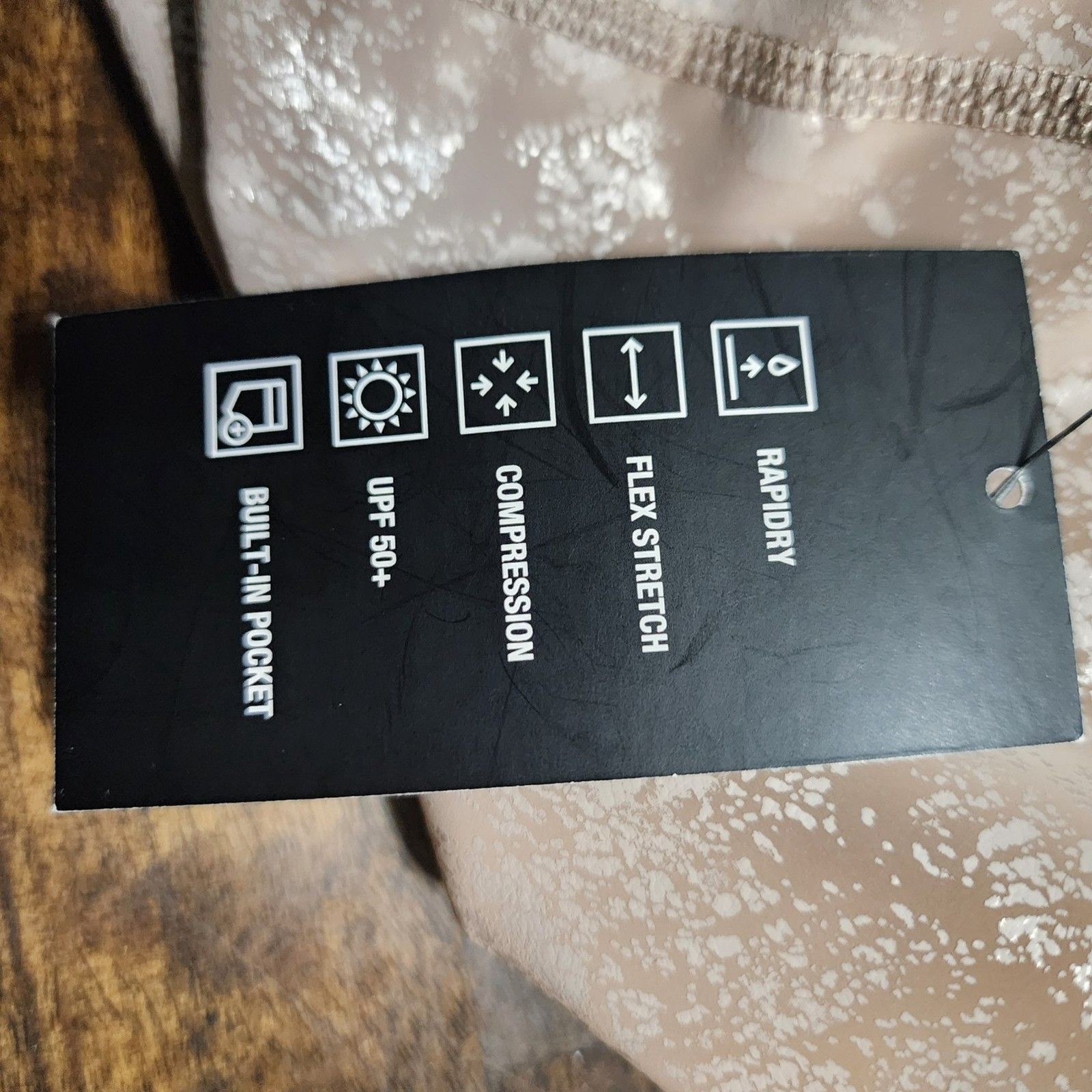 Ideology 7/8 High‑Rise Compression Leggings – XXL – Foil Pine Brown – NWT