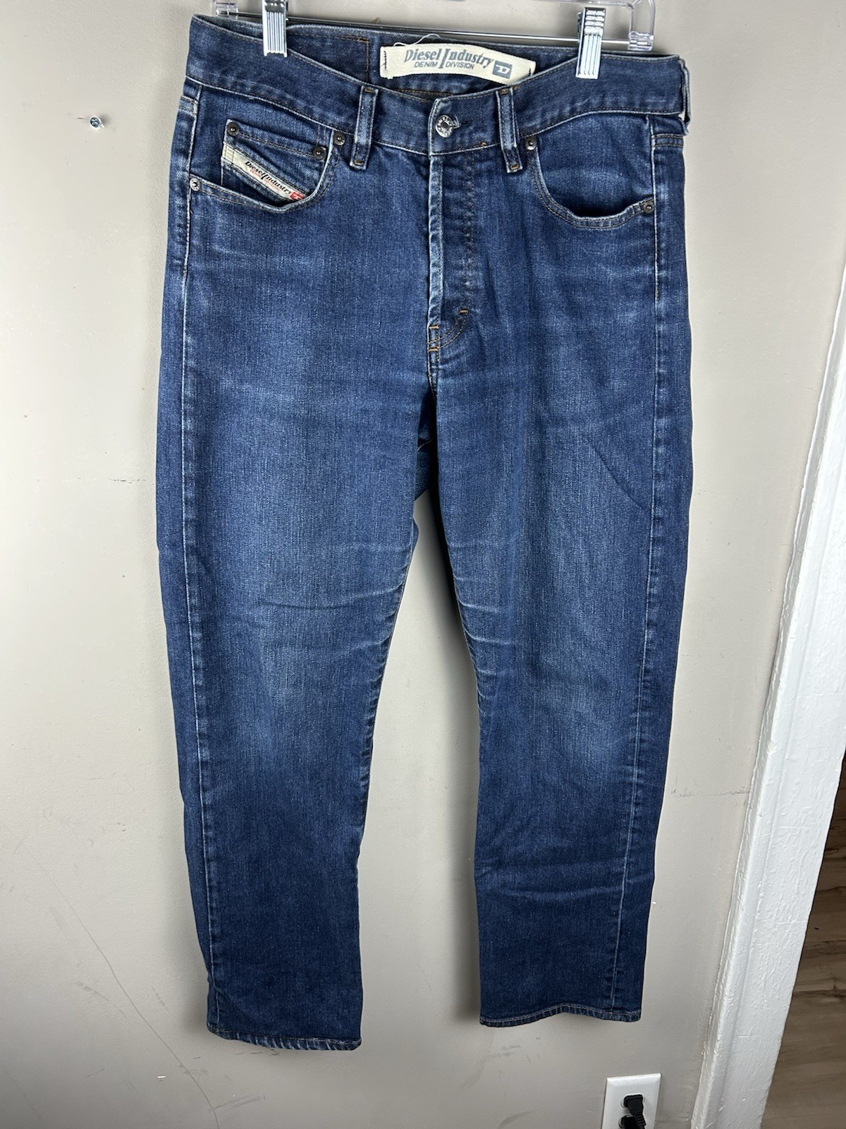 Y2K Diesel Industry Denim Men’s Jeans 33 Blue RN 93243 CA 25594 made in Italy