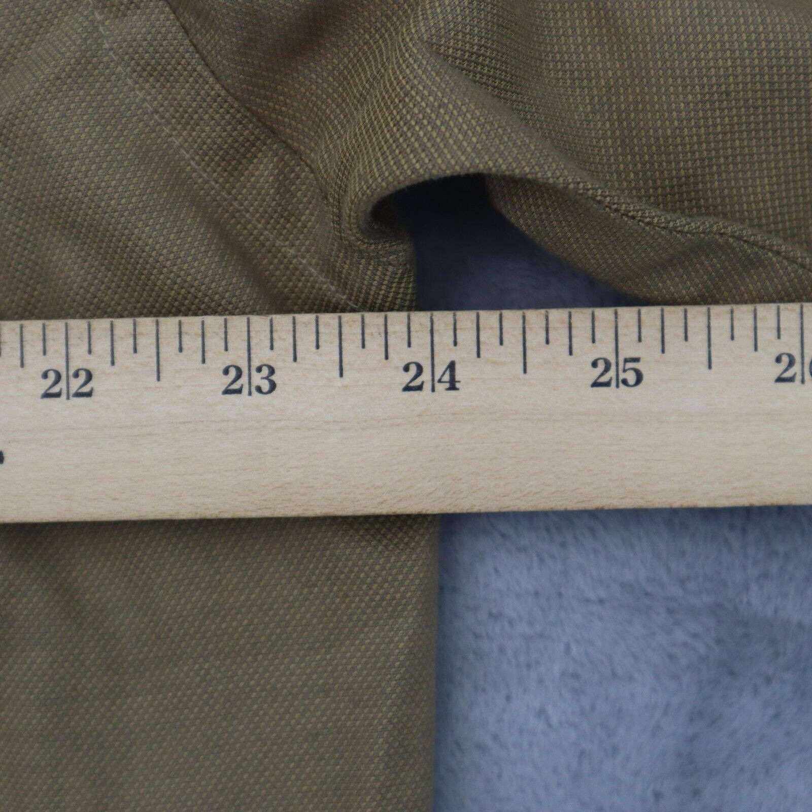 John Henry Shirt Mens 32 Brown Long Sleeve Point Collar Barrel Cuff Dress Shirt