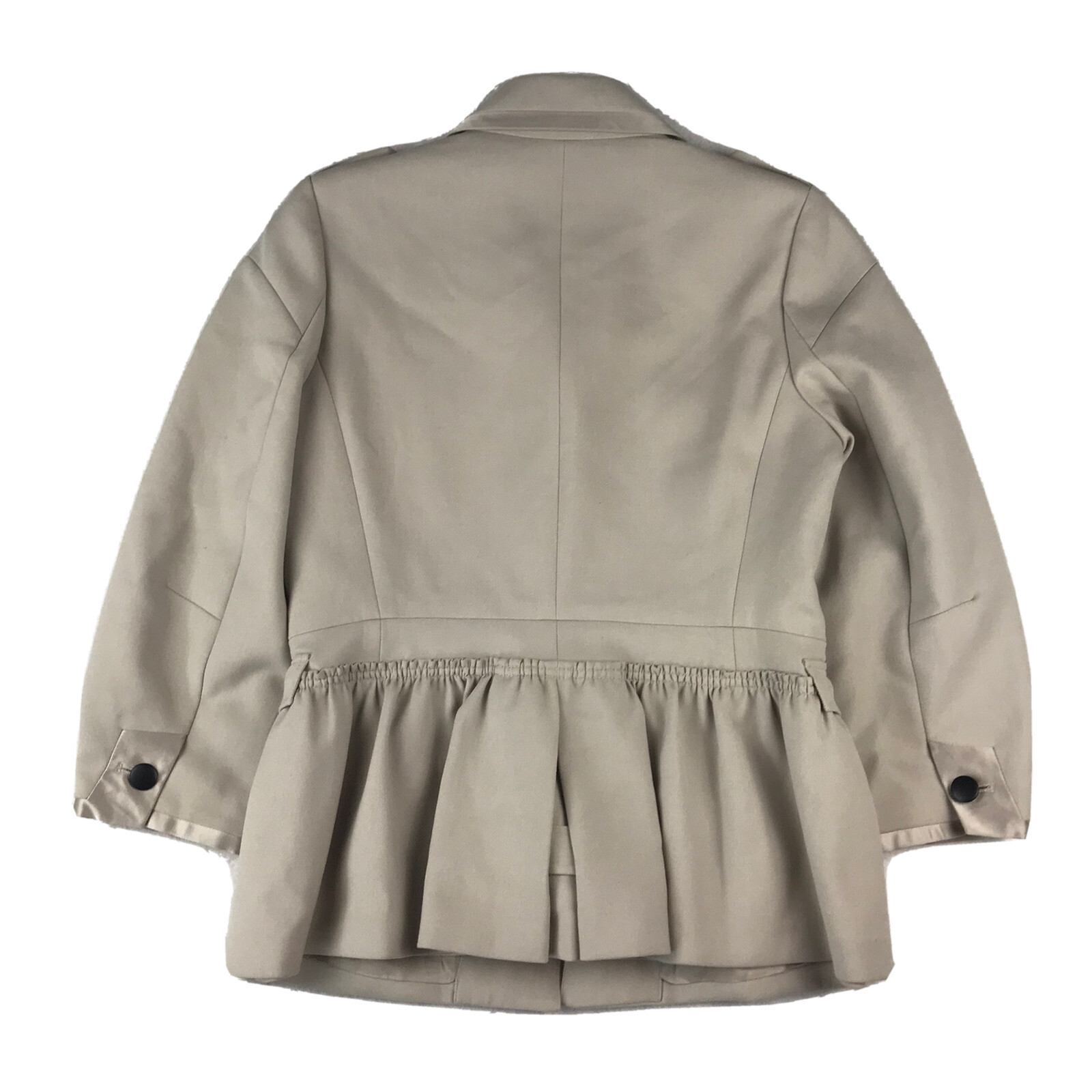 Robert Rodriguez Jacket Women’s 6 Beige Lined Coat Pockets Classy *