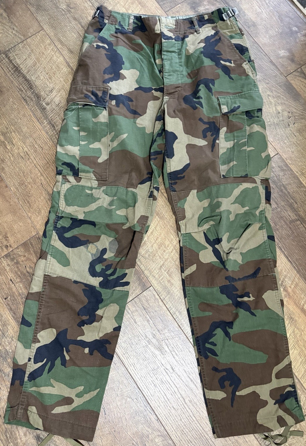 Vintage US Military Woodland Camo BDU Cargo Combat Pants Winfield Mfg