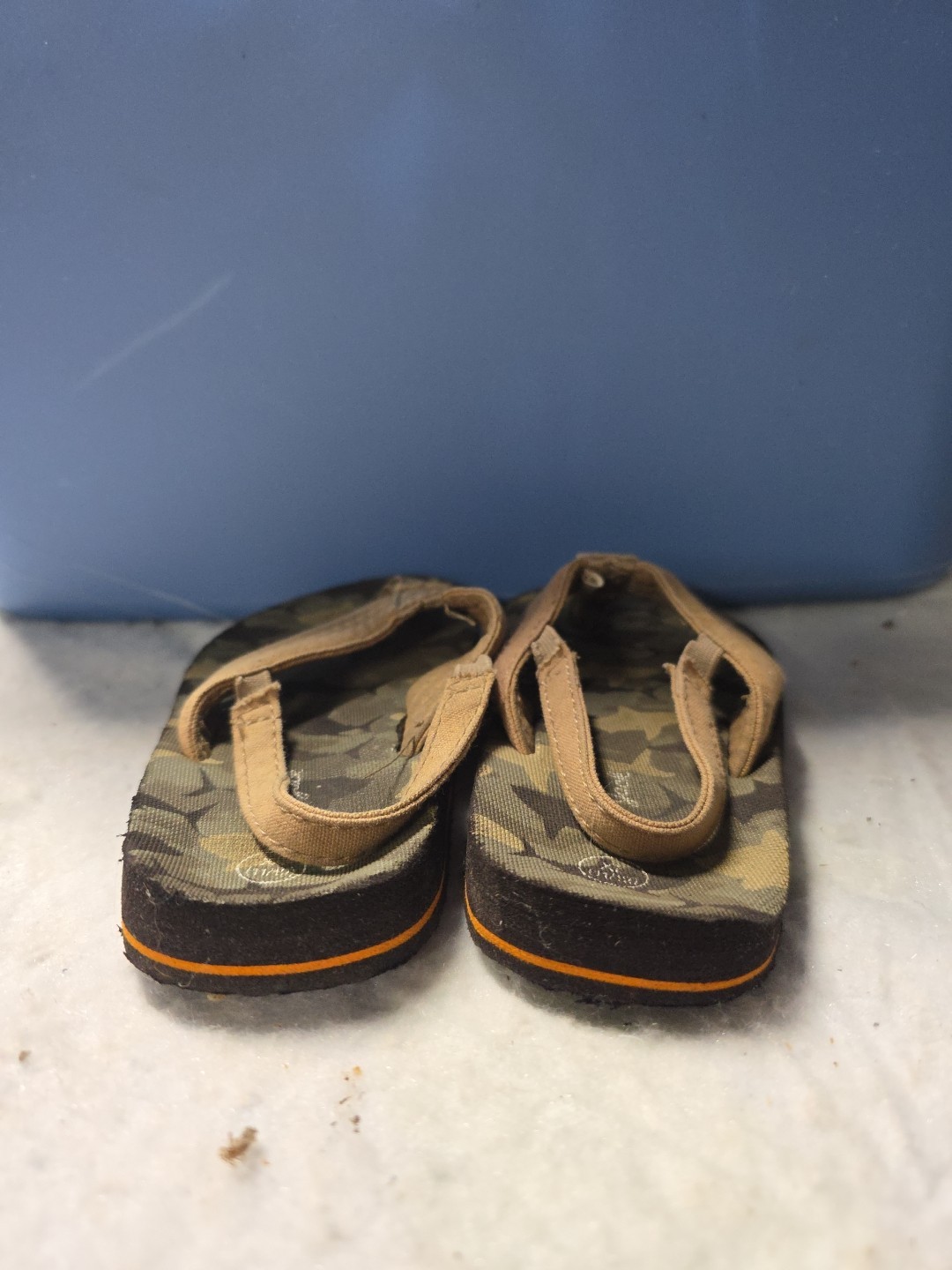 Cat & Jack Henry Camouflage Flip Flop Sandals Size XL (11/12) Toddler Camo Brown