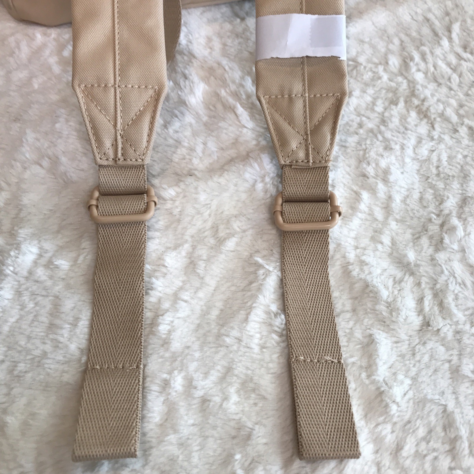 BEIS The BEISics Beige Backpack Laptop & Trolley Friendly Minimalist NWT