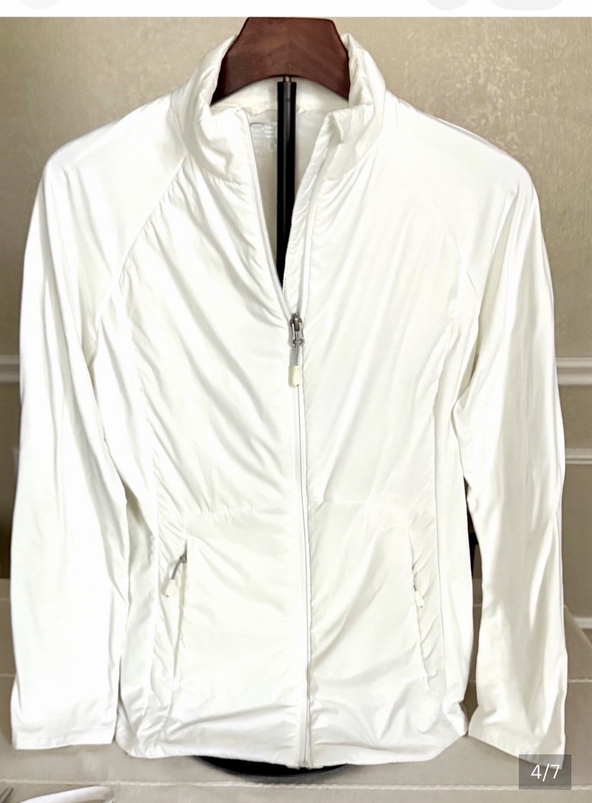 32 Degrees Cool Women’s Full Zip Softshell Jacket White Size S Long Sleeve