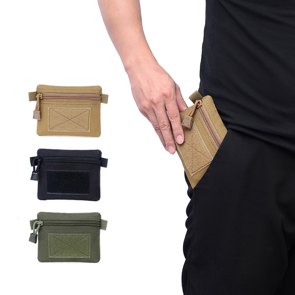 Tactical Molle Pouch EDC Card Bag Wallet Key Holder Money Case Pack Earphone Bag