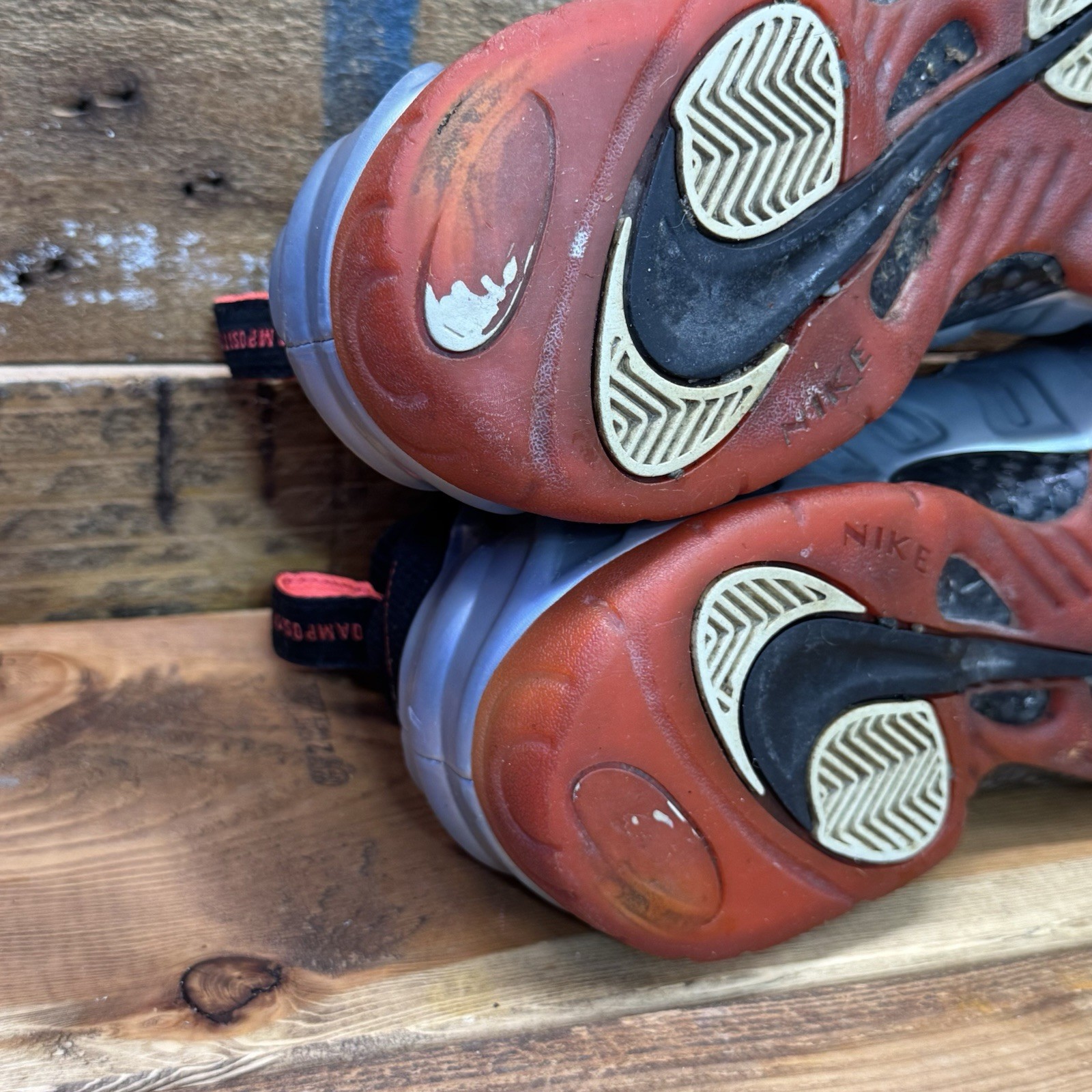 Size 11 – Nike Air Foamposite Pro Crimson Silver Red Black See Pictures