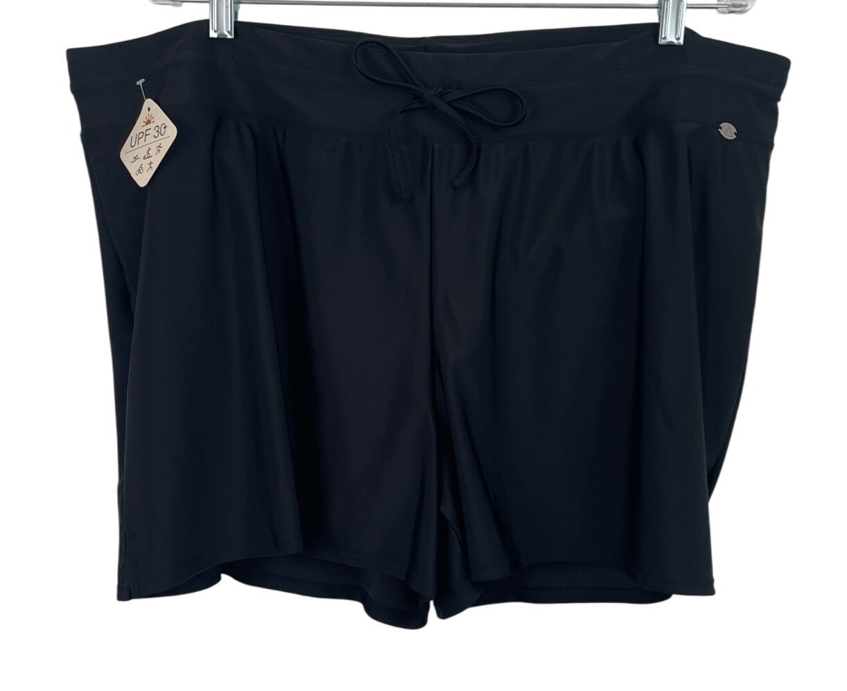 Zeroxposur Womens Size 2X Black Swim Shorts