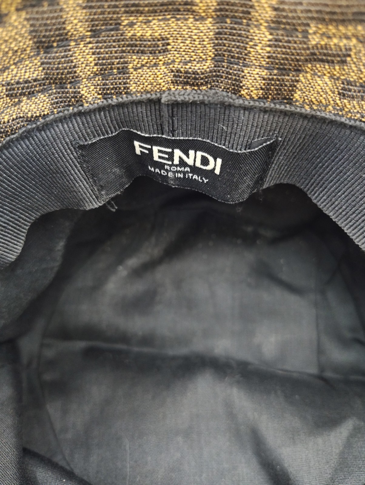 Fendi FF Logo Bucket Hat Brown