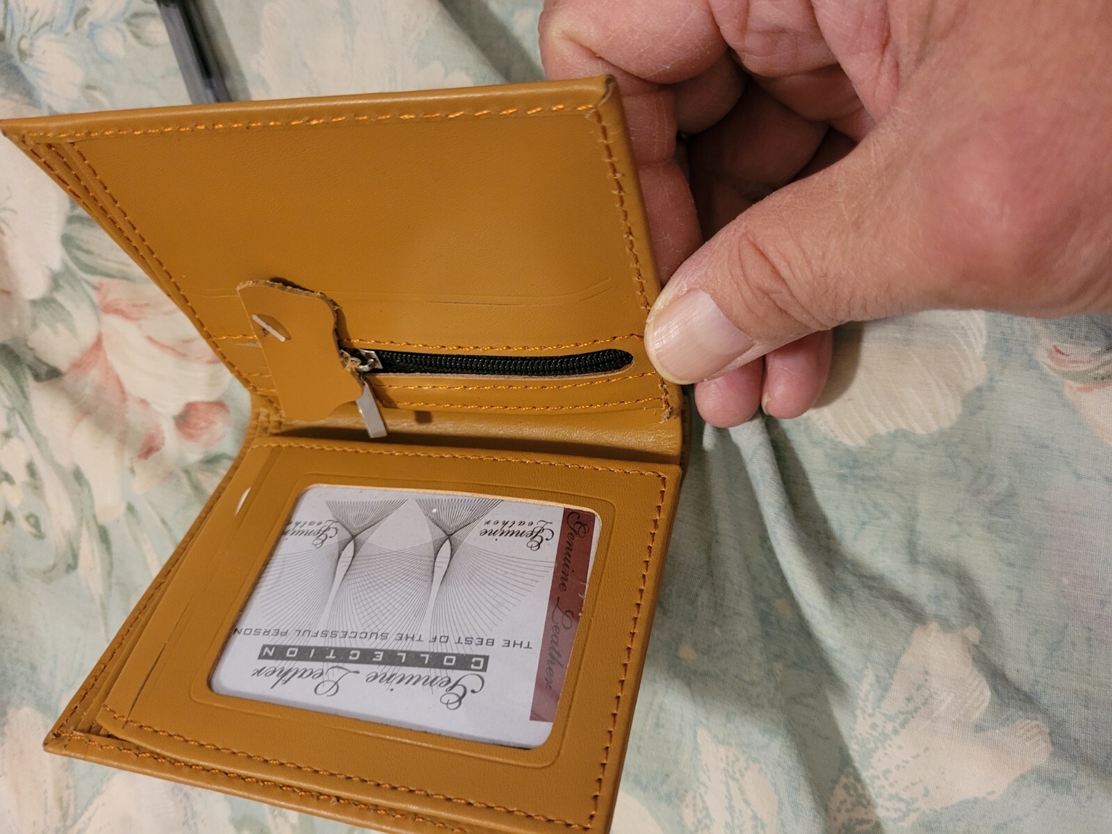 Genuine Leather Minimalist Bifold Wallets For Men RFID Blocking Slim Mens Wallet