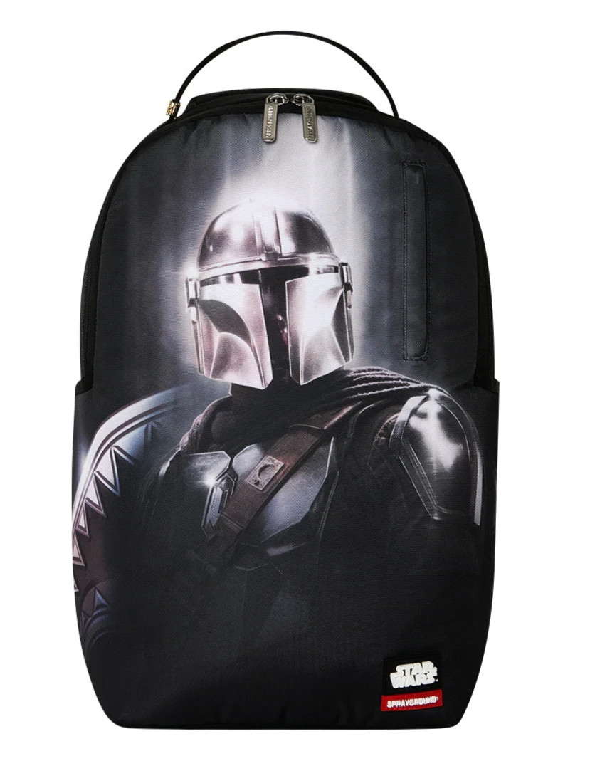 Sprayground x Star Wars MANDALORIAN Backpack🔥New Black Bookbag Large School Bag