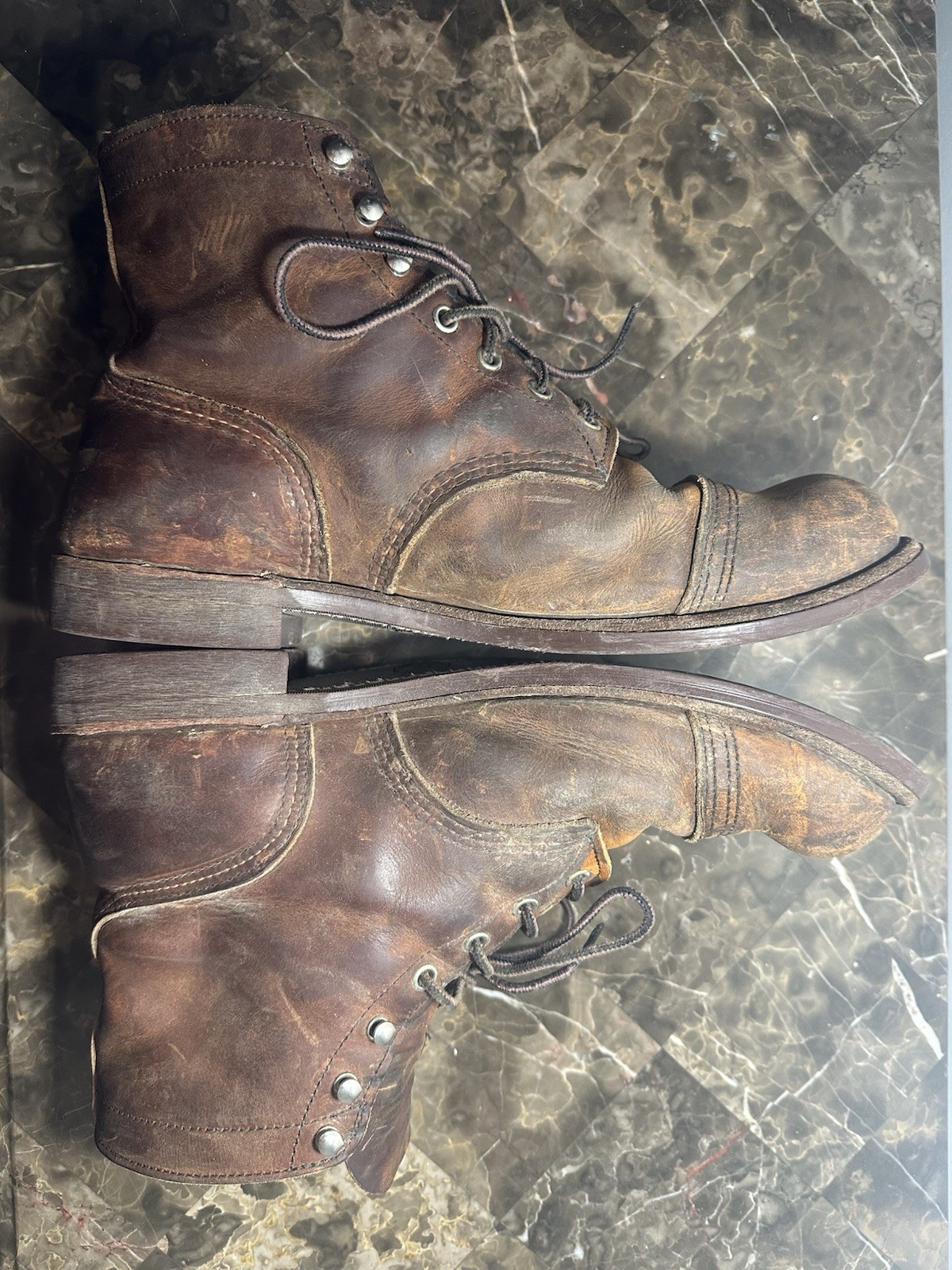 Red Wing Iron Ranger Men’s Rare Brown Leather Boots US 11.5