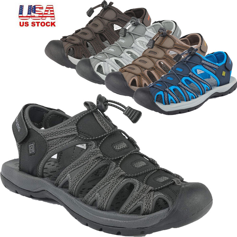 Men’s Hiking Adventurous Sandals Closed Toe Outdoor Beach Sport Fisherman Shoes