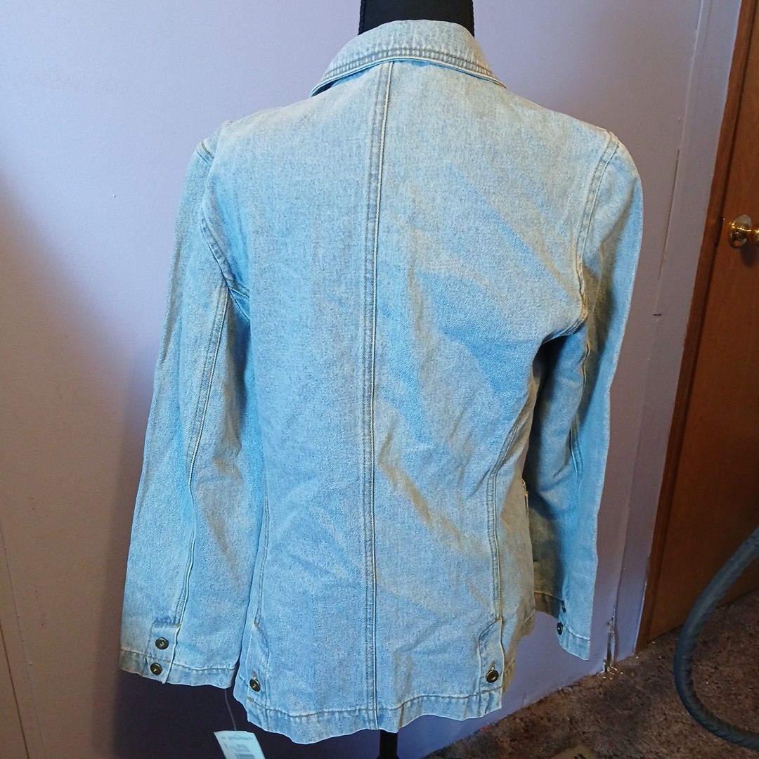 Harve Benard by Benard Holtzman Denim Jacket,embroidered Pockets NWT Size 10