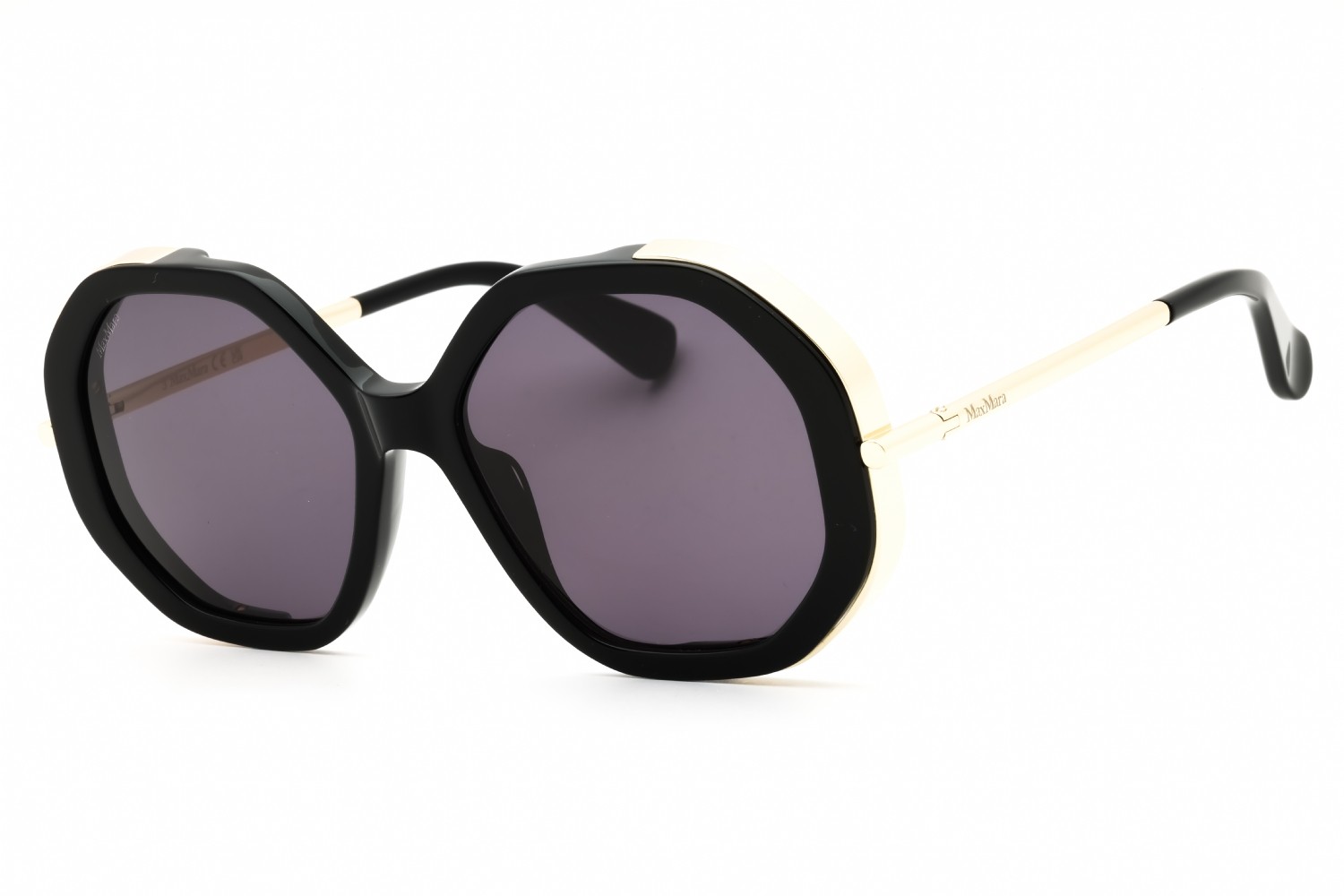 MAX MARA MM094-01A-55 Sunglasses Frame Size 55mm 135mm 17mm BLACK Women