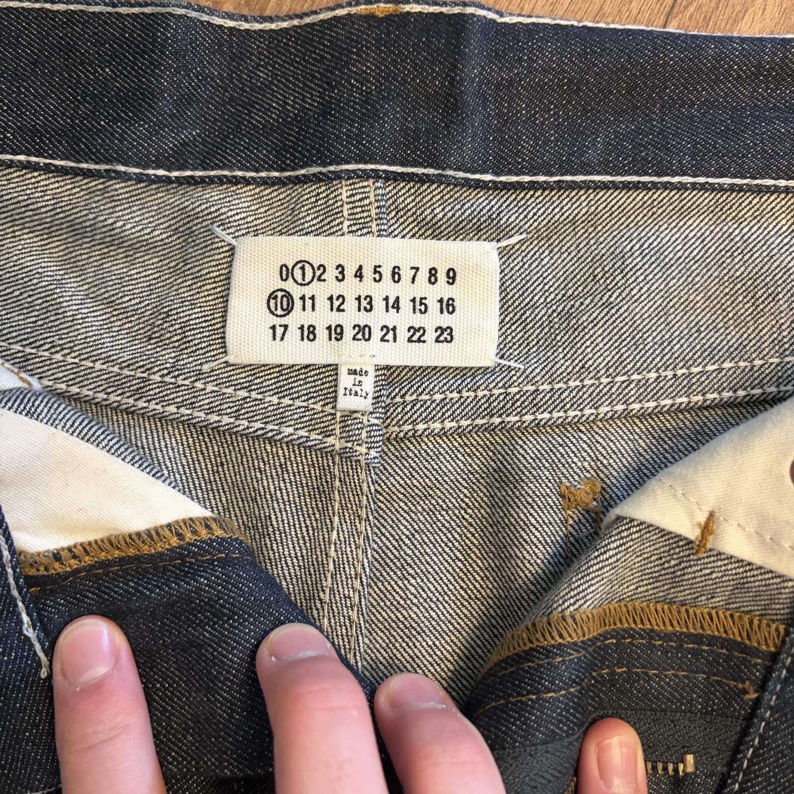 Maison Margiela Selvedge Mid-rise Turn-up Jeans Size W28