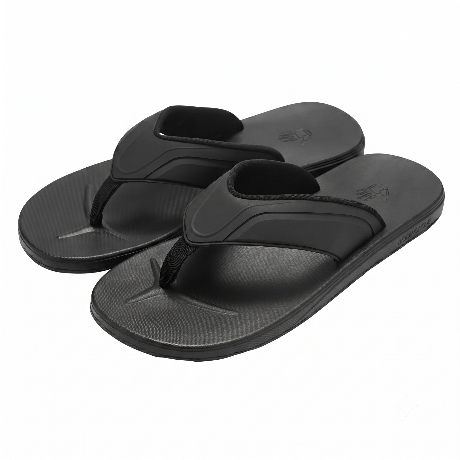 Body Glove Mens Cushioned Flip Flop Sandals Beach Casual Black Brown Sizes 8-13