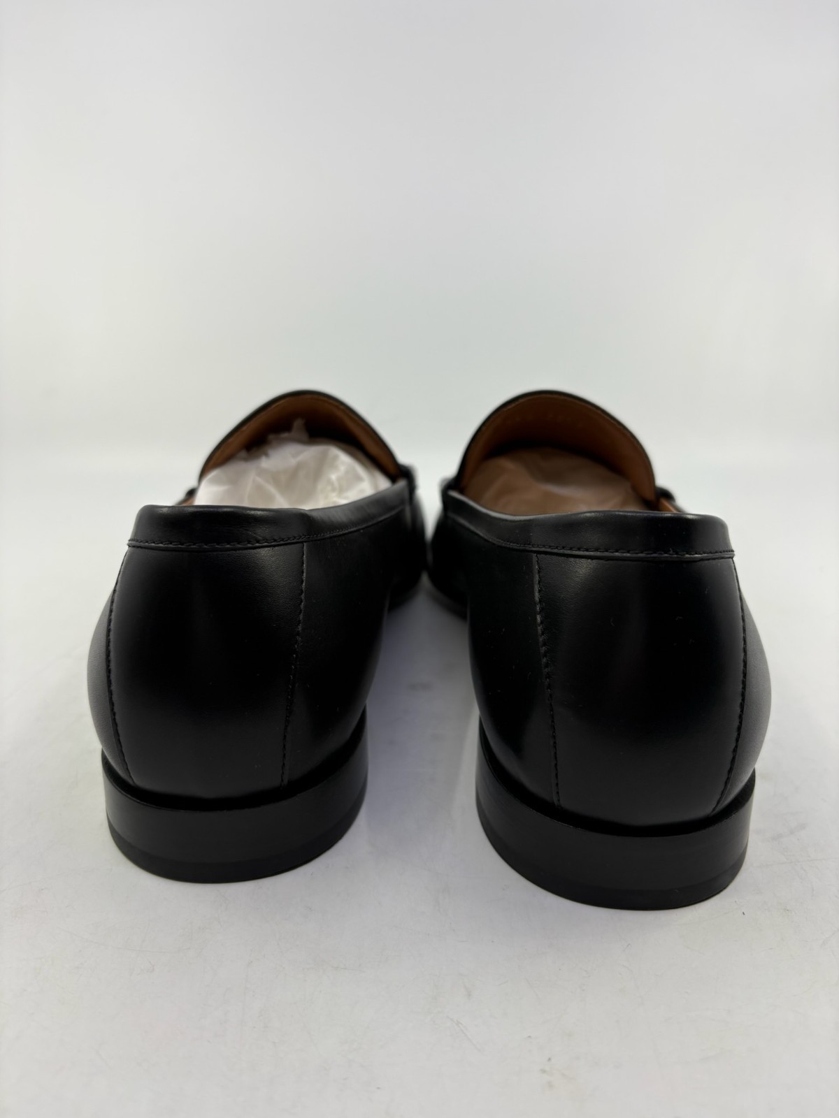 NIB Valentino Garavani Vlogo Penny Loafer Shoes Leather Black Mens EU 42/ US 9