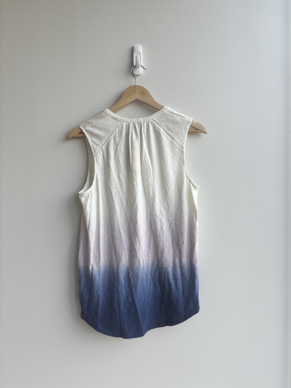Lucky Brand Ombré Dip-Dye Sleeveless V-Neck Top | NWT | Size M