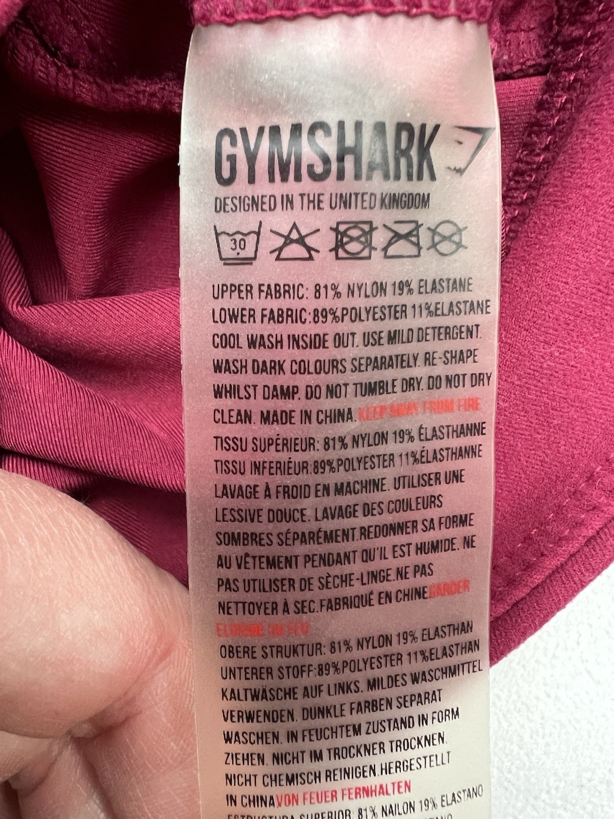 Gymshark Colorblock Two Tone Leggings – Small