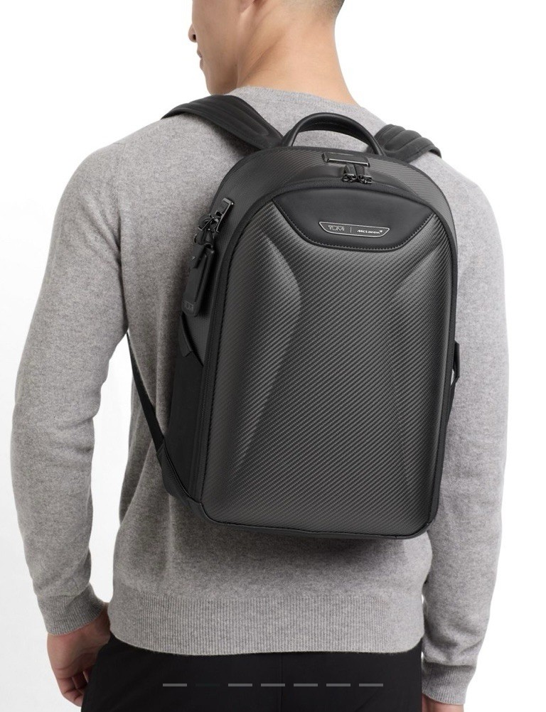 Tumi McLaren Velocity Backpack Black Carbon Fiber $1200