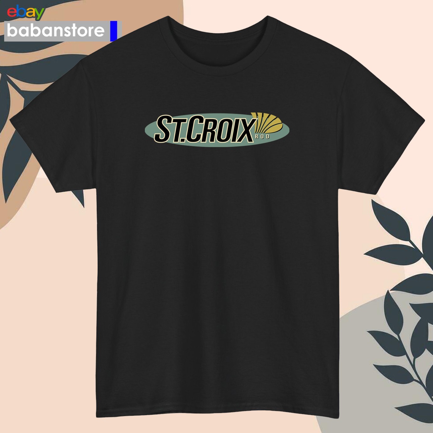 St. Croix Rod Fishing Shirt Logo Black/White/Grey/Navy/Red/Light Blue S-5XL