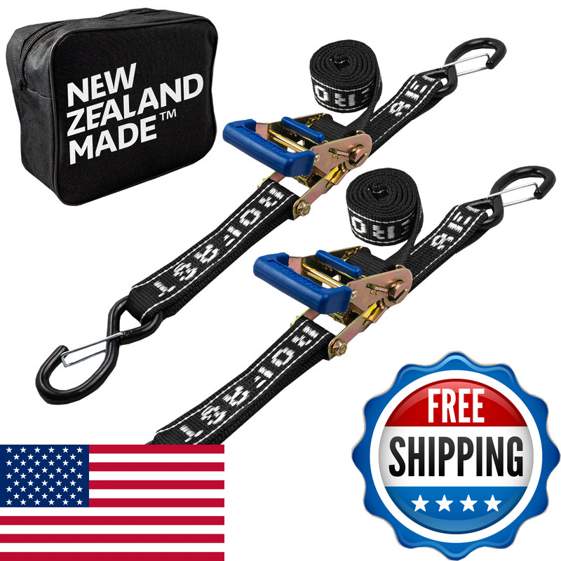 Aerofast Rear Transom Boat Trailer Straps Ratchet Tie Downs Strap Made In Nz –