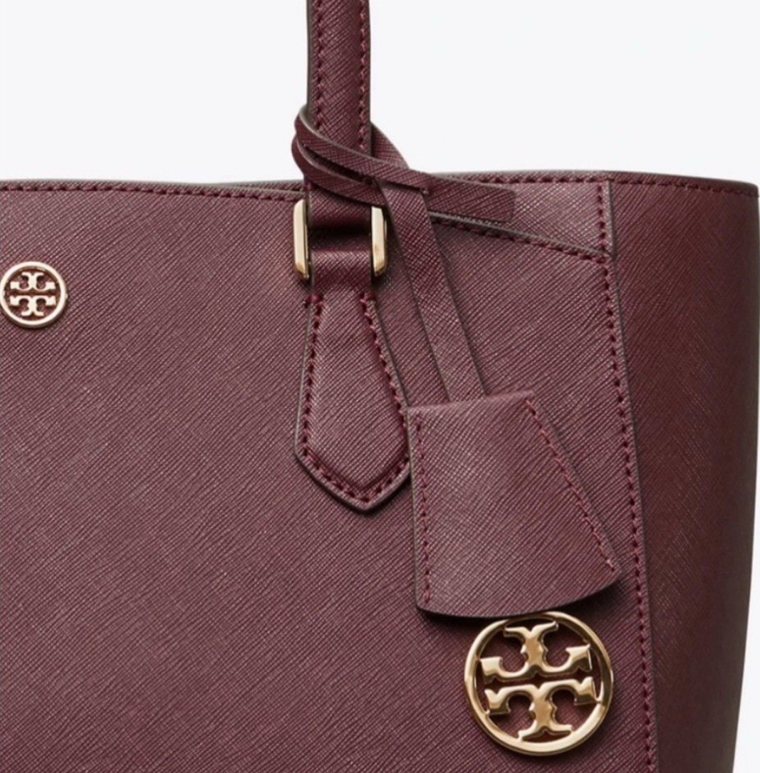 NWT TORY BURCH ROBINSON TRIPLE COMPARTMENT TOTE PORT