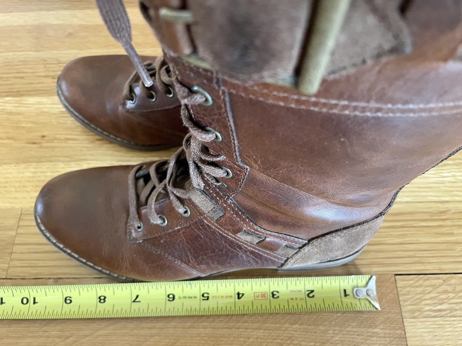 TIMBERLAND Earthkeepers Savin Hill Brown Full Zip Mid Calf Boots Size 6