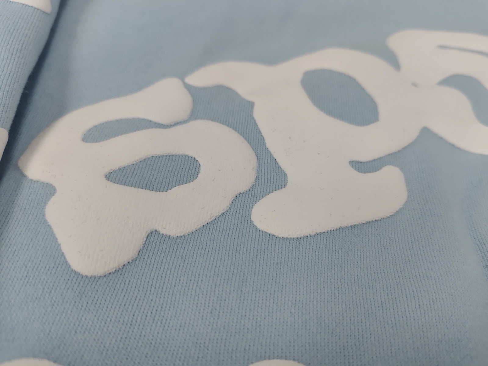 SP5DER hoodie Blue/White Beluga Graphic Logo Pullover Hoodie Pockets Men’s