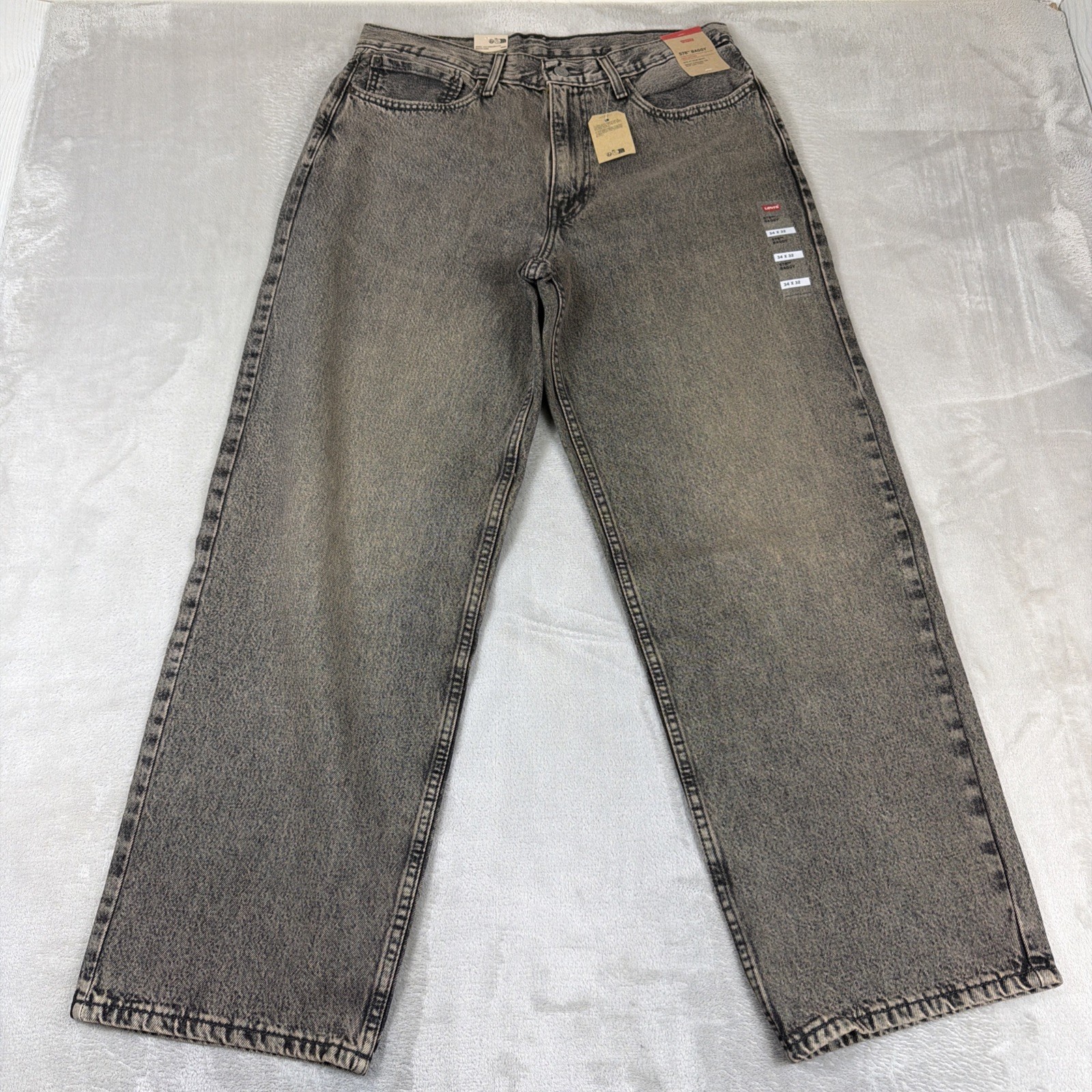 Levi’s 578 Baggy Denim Jeans Men’s Size 34×32 Gray Cotton Y2K