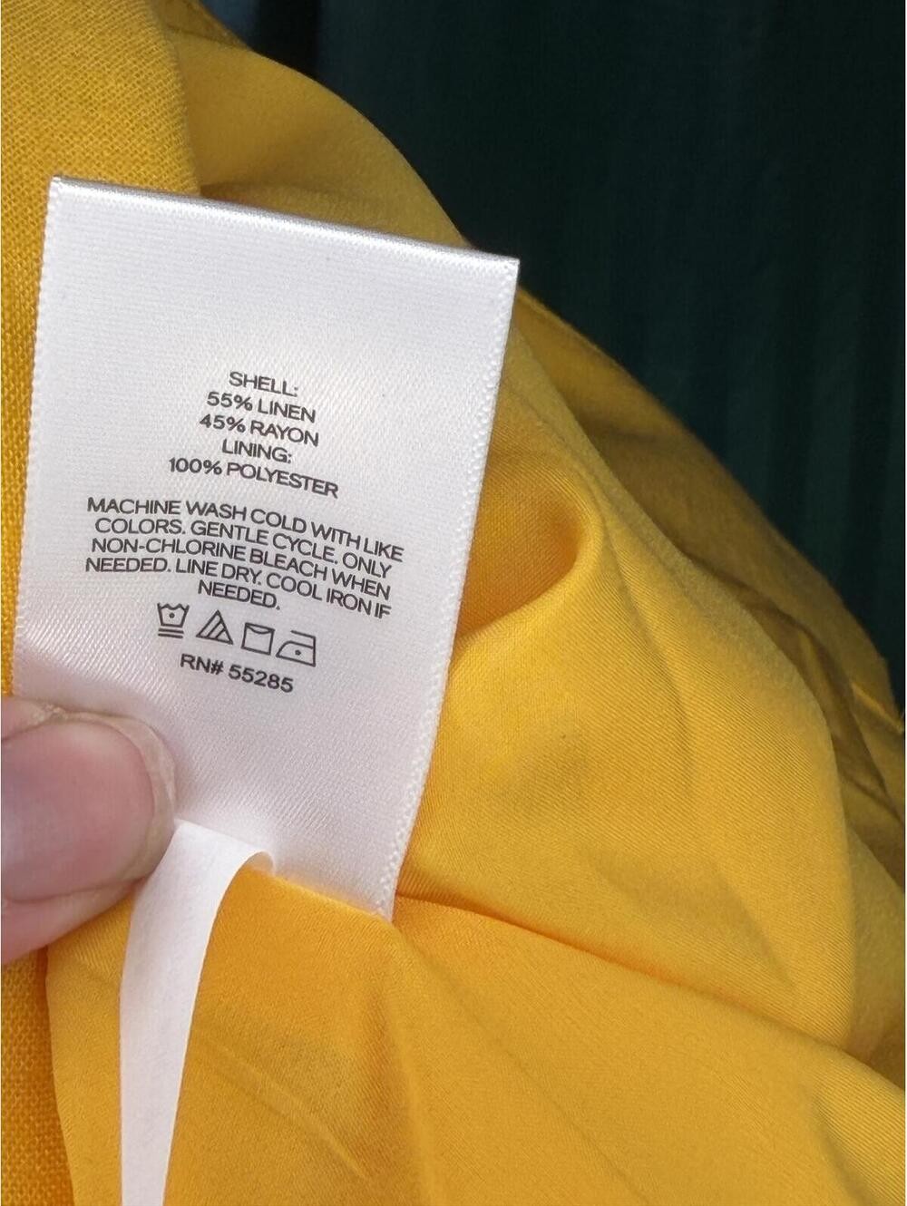 Express Yellow Linen Blend Blazer – Size L