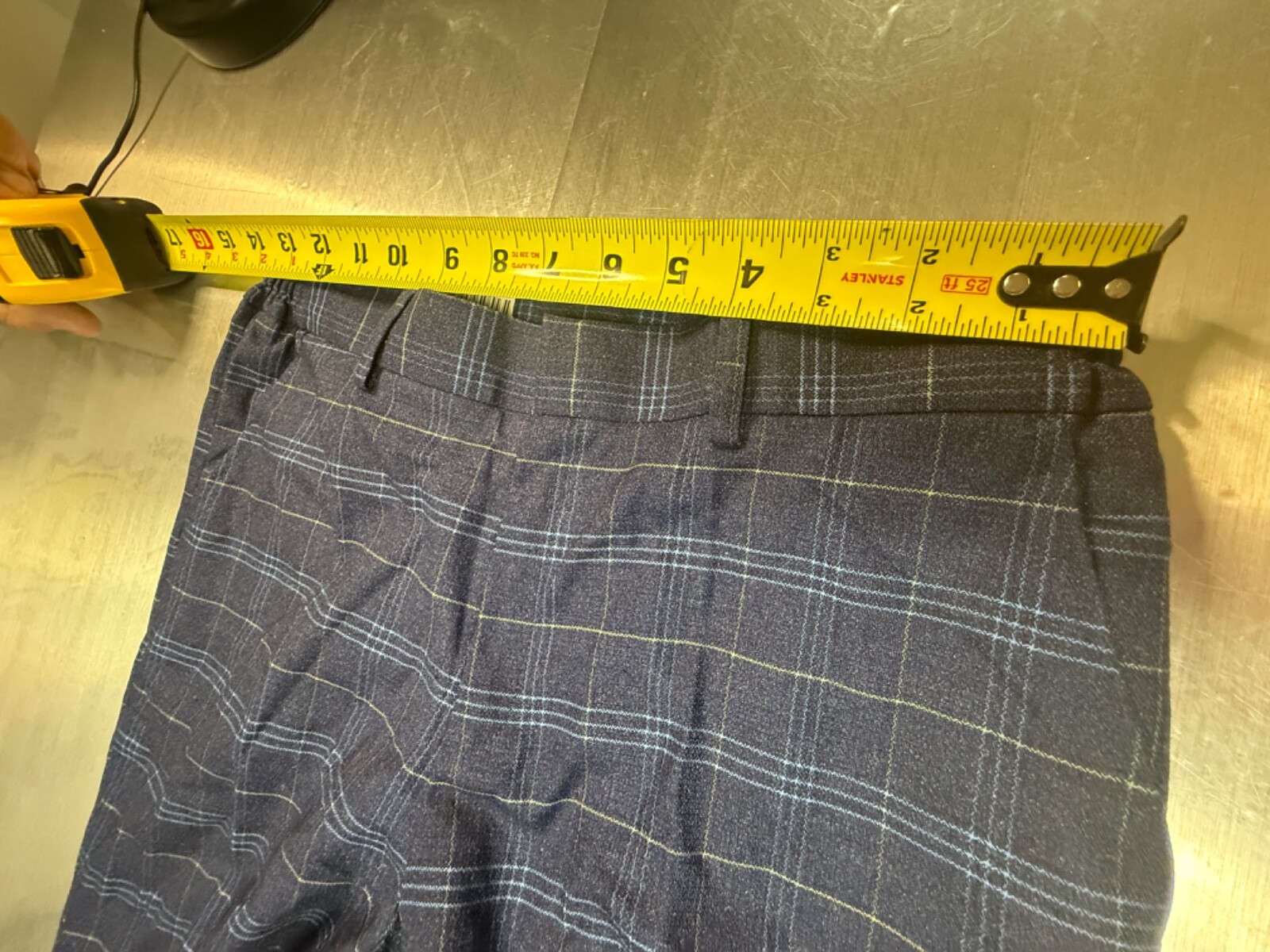 Elevate Your Style: Women’s Blue Multi Plaid Dressy Pants Size Small