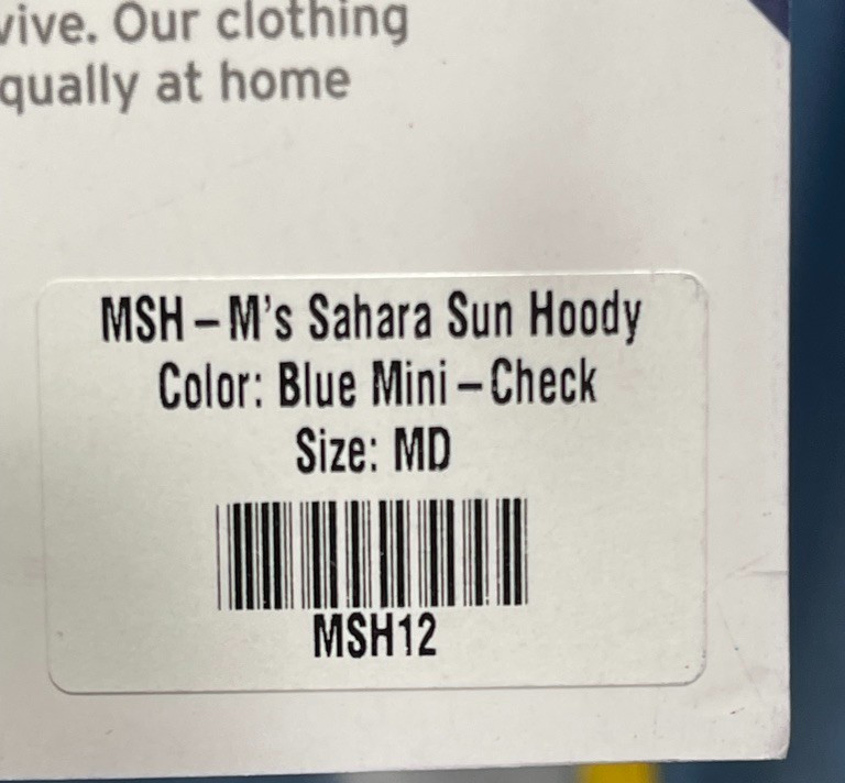 RailRiders Sahara Sun Hoody NWT Mens M Blue Mini-Check MSH12 UPF 30+ MSRP $89
