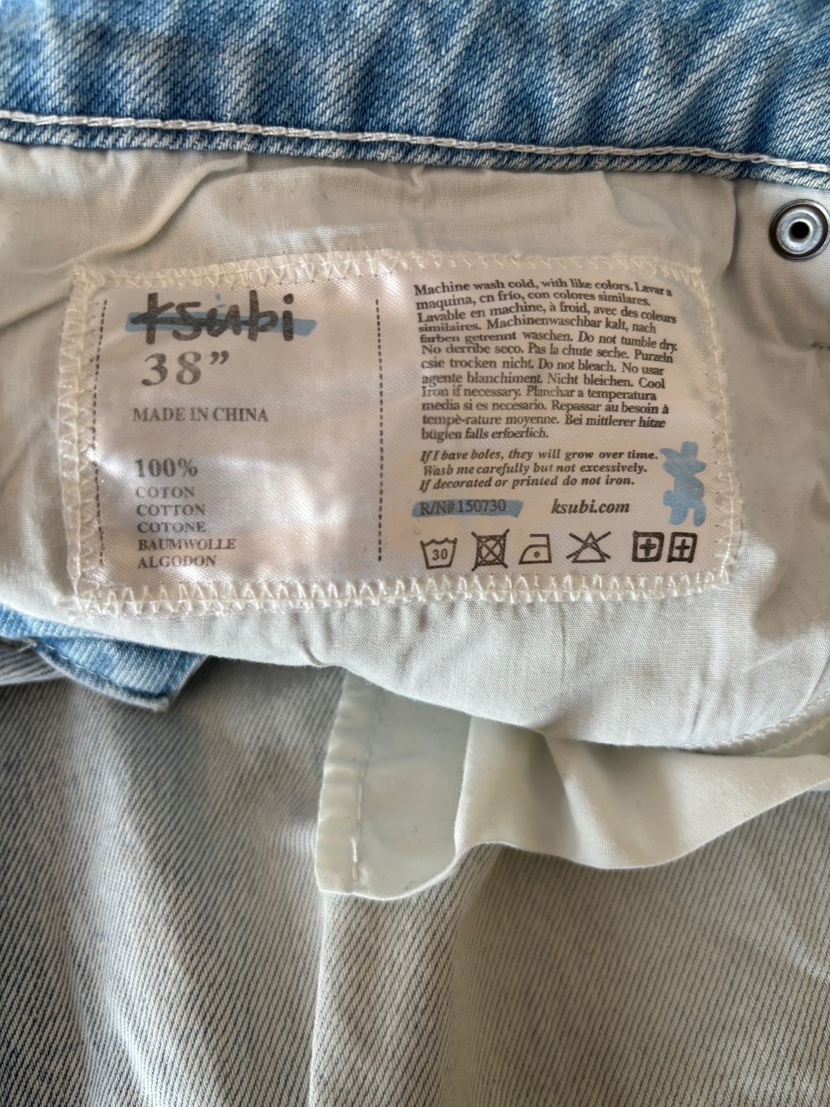 Ksubi World Tour Bullet Phase Out Jeans
