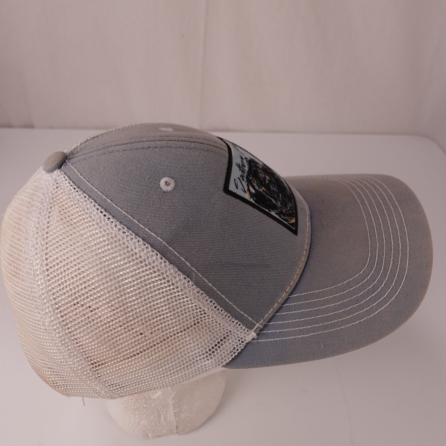 Southern Lure Trucker Hat Men’s Adjustable Gray Mesh Dog Patch Fishing