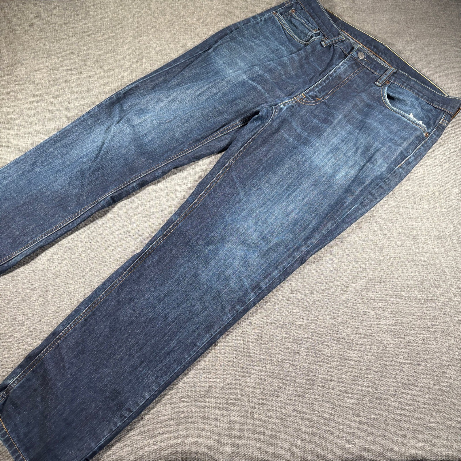 Levi’s 541 Athletic Taper Jeans Mens 34×32 Dark Wash Blue Stretch Denim