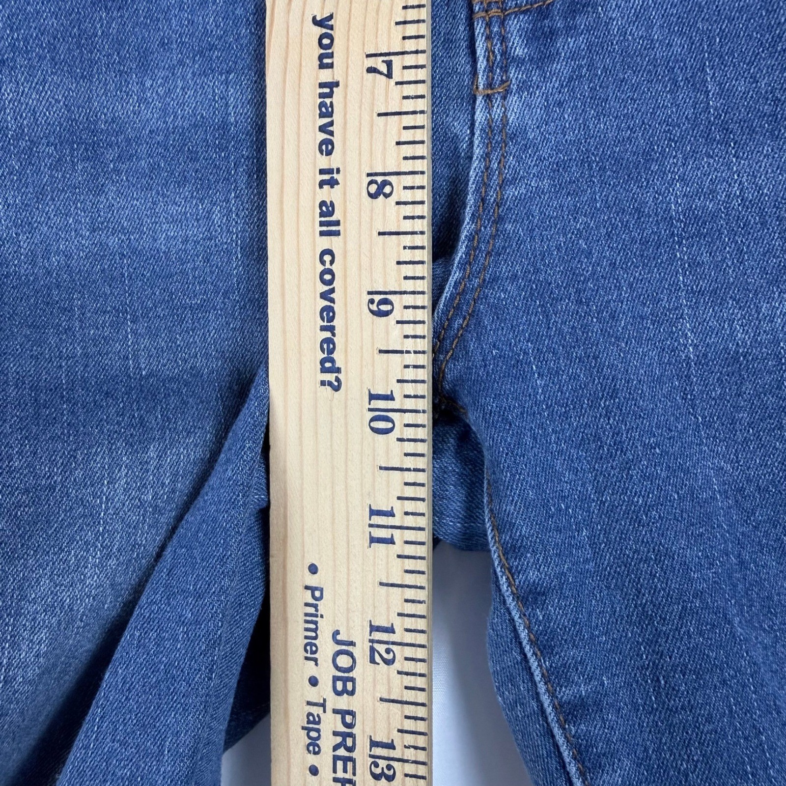 Blue Savvy Flare Jeans Womens 11/30 Blue Excellent High Rise Stretch Bell Bottom