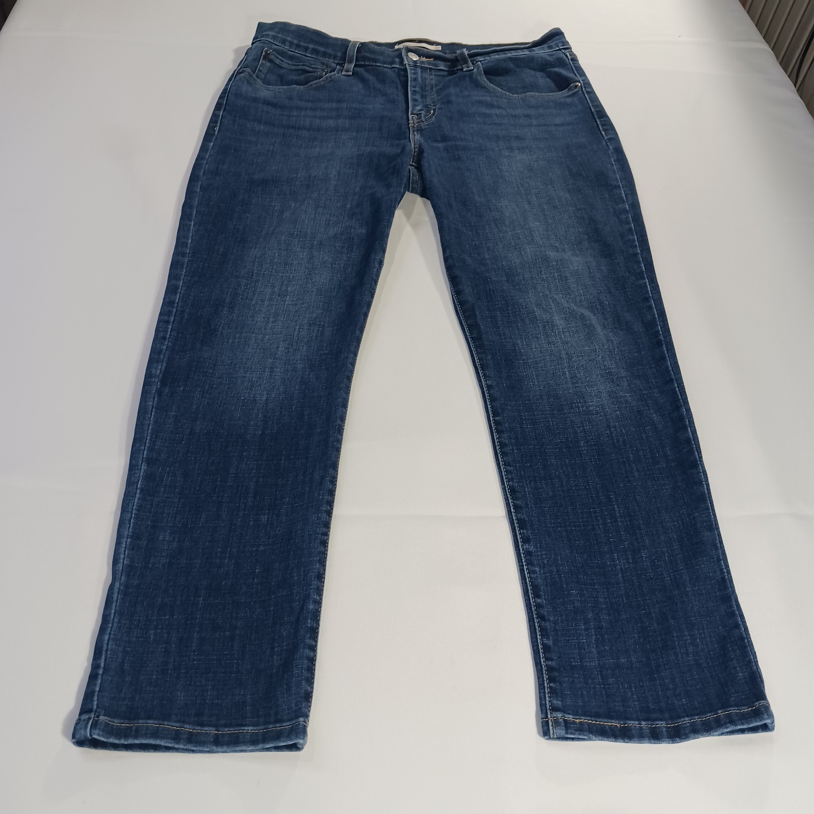 Levi’s Boyfriend Men’s Blue Cotton Blend Denim Jeans Size W30 L27 Fits (32×27)