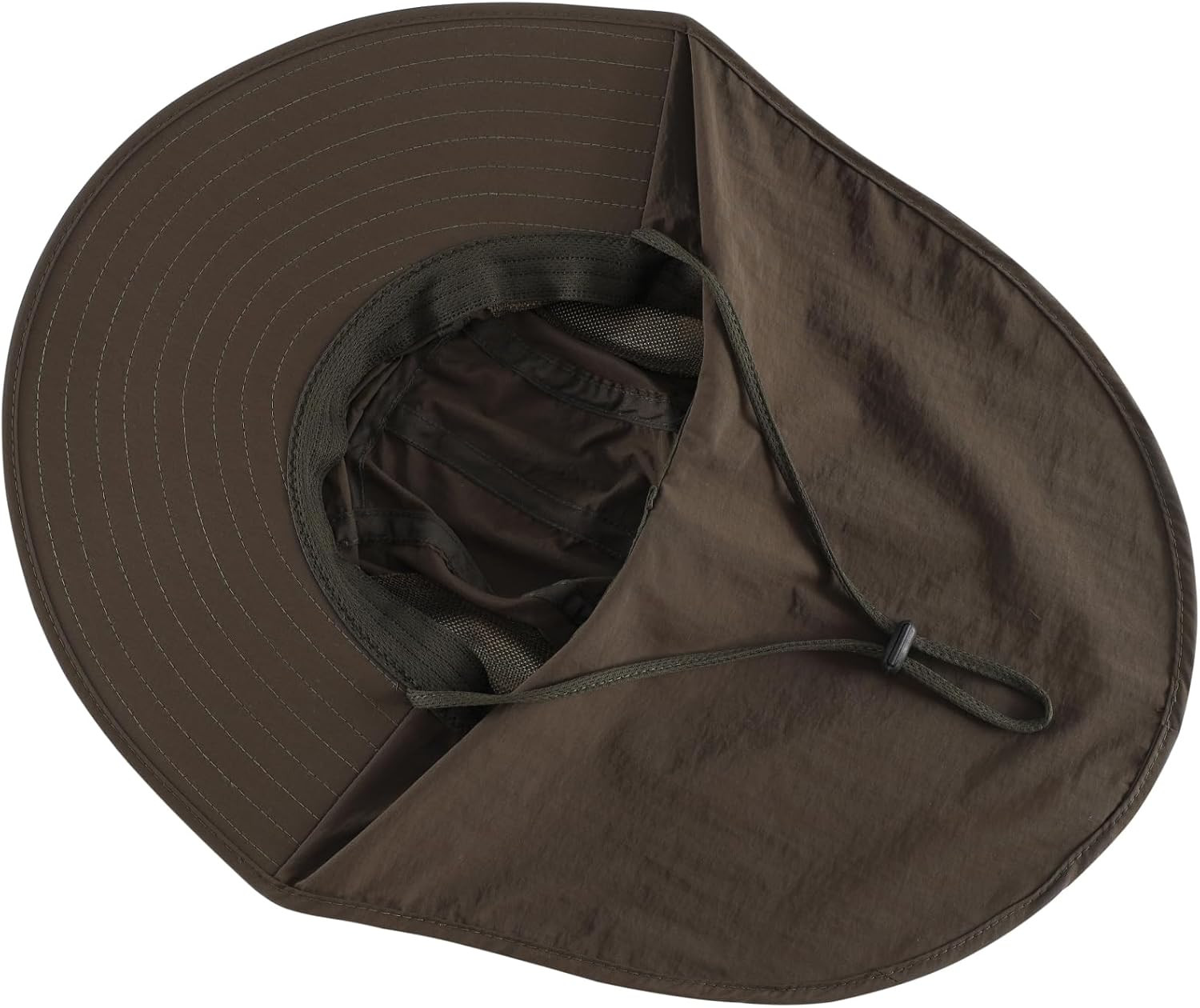 Wide Brim Sun Hat with Neck Flap for Men Women Summer Outdoor UPF 50+ Breathable