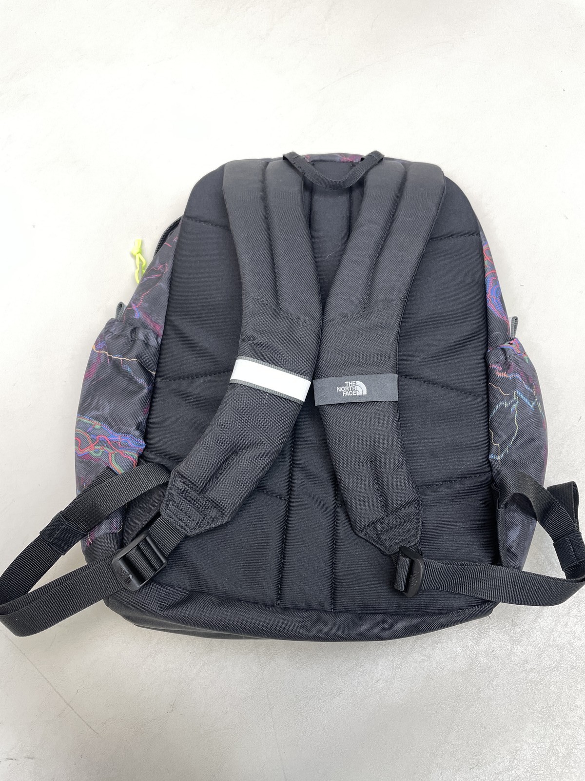 THE NORTH FACE MINI RECON BACKPACK TNF BLACK TRAIL GLOW PRINT / LED YELLOW